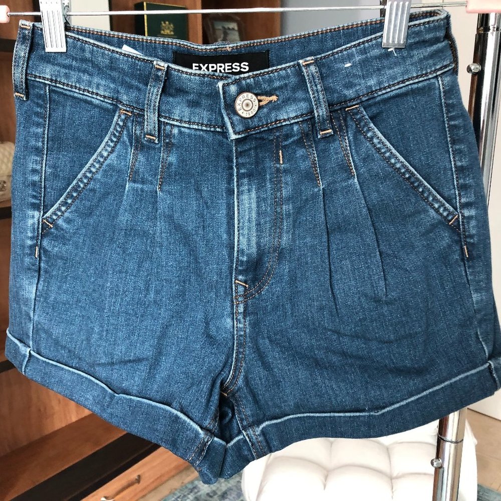High Waisted Denim Shorts